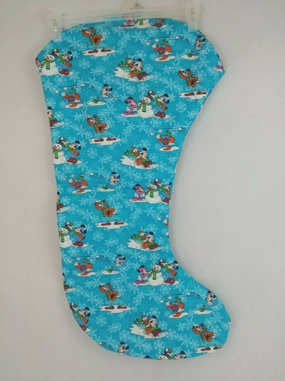 Disney Mickey Mouse & Friends Blue Hanging Christmas Stocking 33" Long